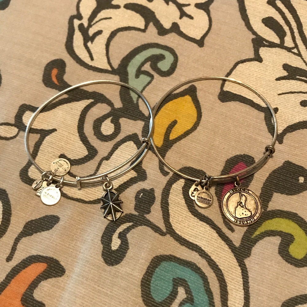Two Alex and Ani bracelets